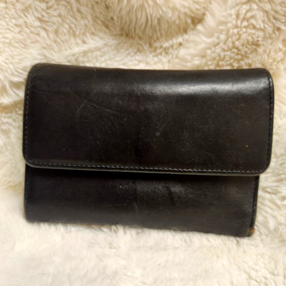Vtg Black Coach Billfold - Picture 15 of 15